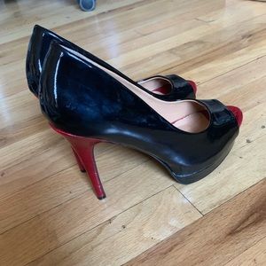 Red and black 5” heels